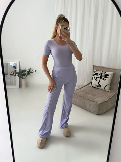 Flares & Bodysuit Two Piece Matching Lounge Set