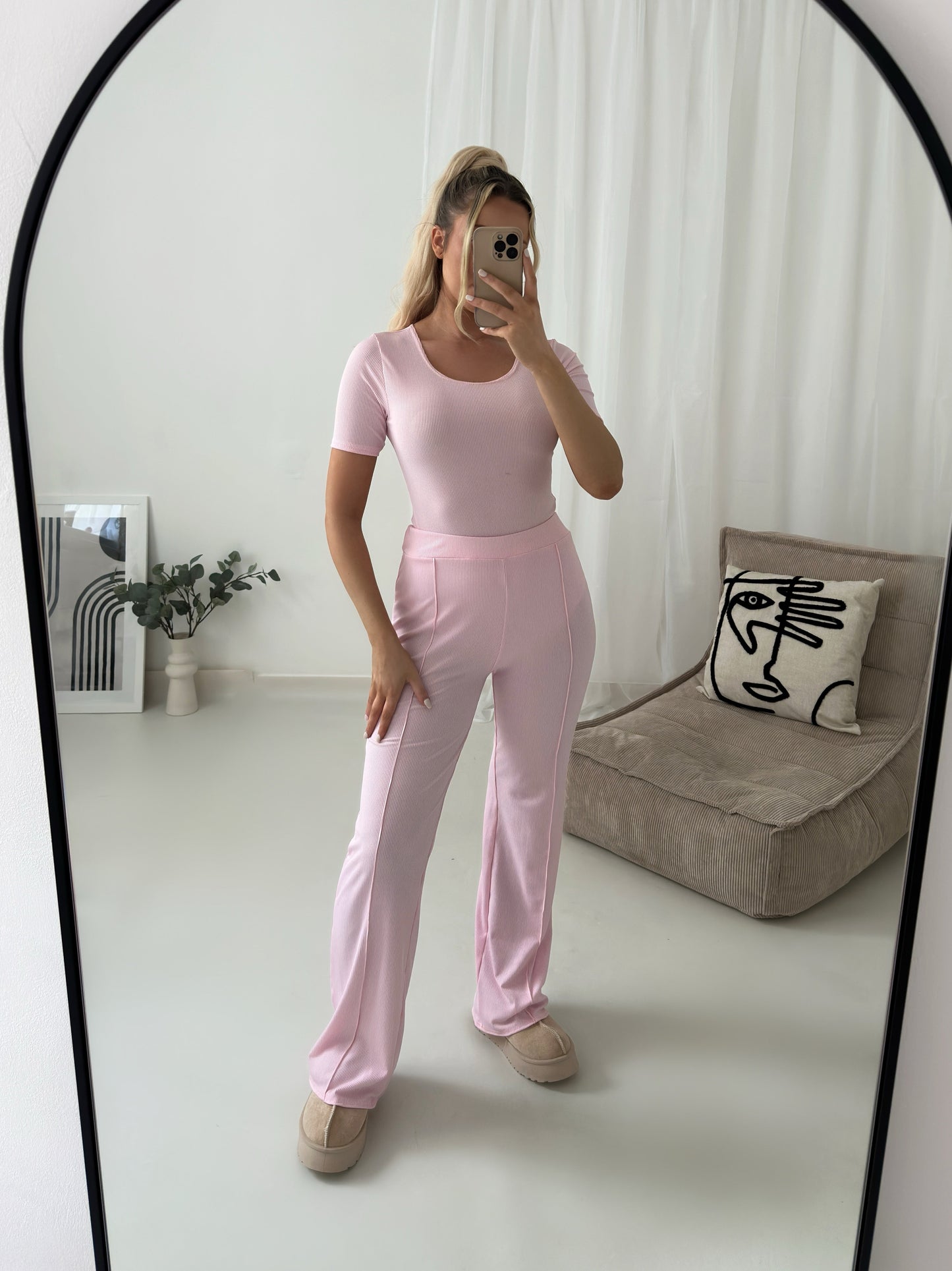 Flares & Bodysuit Two Piece Matching Lounge Set