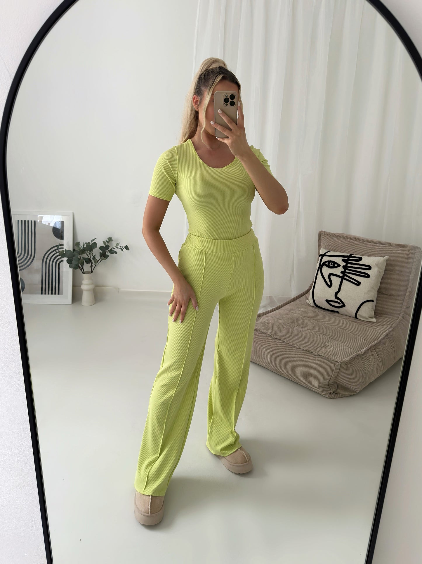 Flares & Bodysuit Two Piece Matching Lounge Set