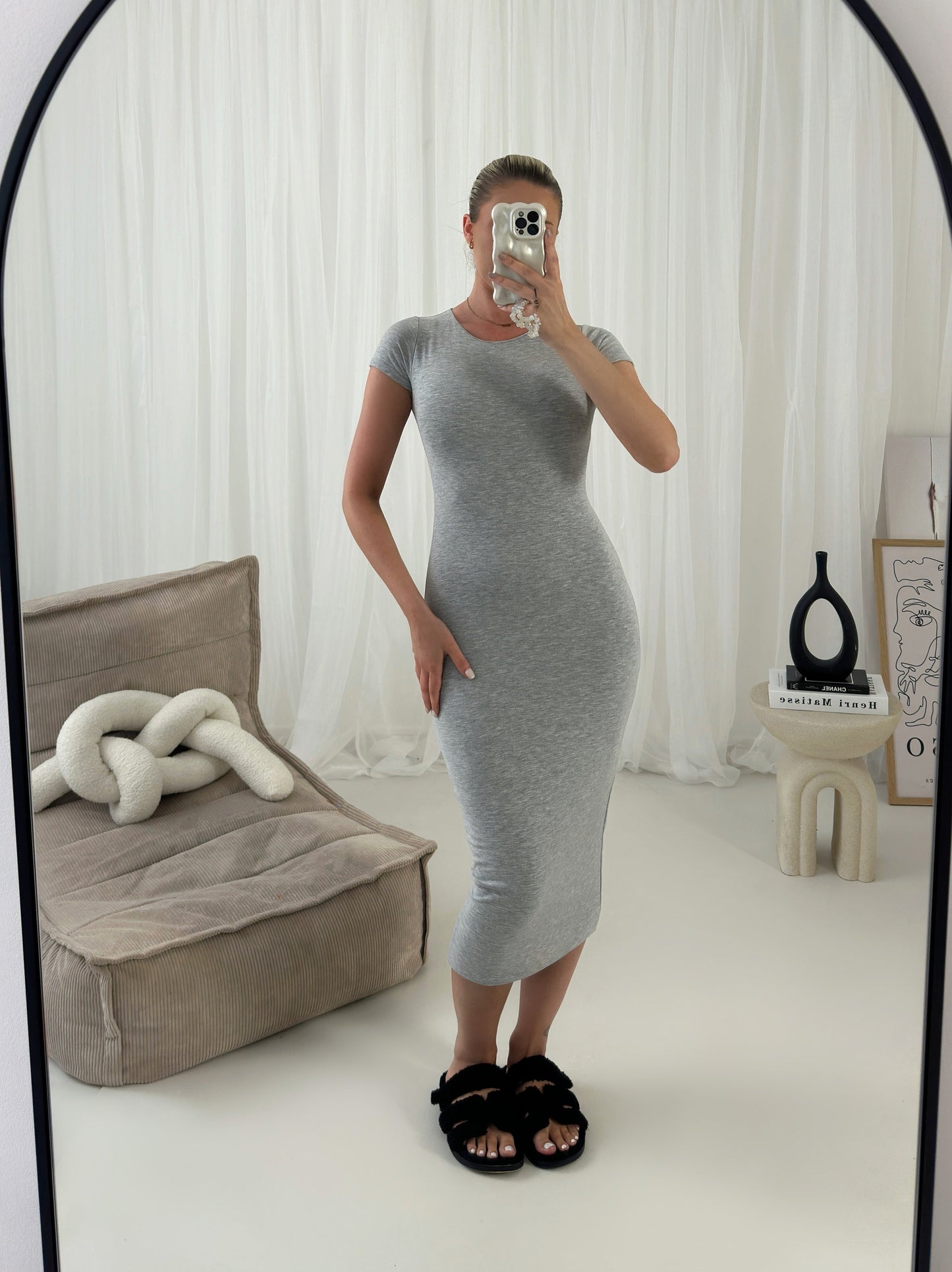 The Jada Double Layered Bodycon Midi Dress