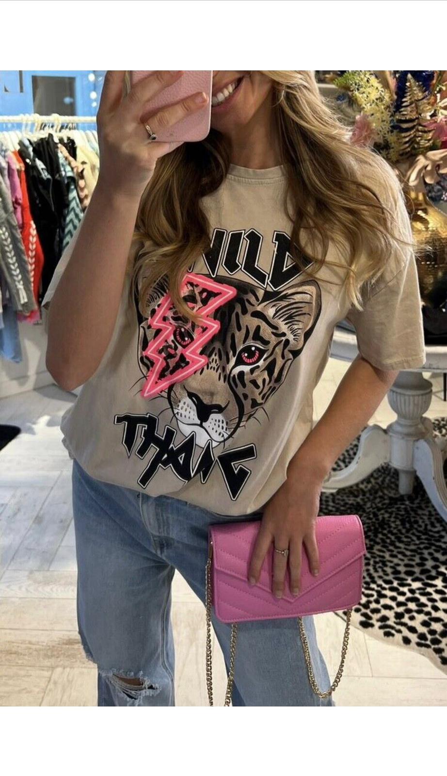 "WILD THANG" Oversized T-Shirt - Dressmedolly