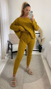 LUXE Cable Knitted Batwing Two Piece Lounge Set - Dressmedolly