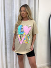 LOVE Splash Colour T-Shirt - Dressmedolly