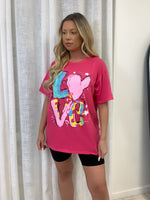 LOVE Splash Colour T-Shirt - Dressmedolly