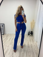 Angel Two Piece Trouser Tied Crop Set - Dressmedolly