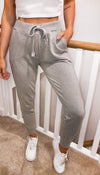 Ponti Jogging Bottoms with Pockets and Drawstring Closure - Dressmedolly