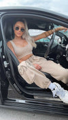 The Cargo Cropped Lounge Wear Two Piece Tracksuit with Crop Top and Cargo Trousers - Dressmedolly