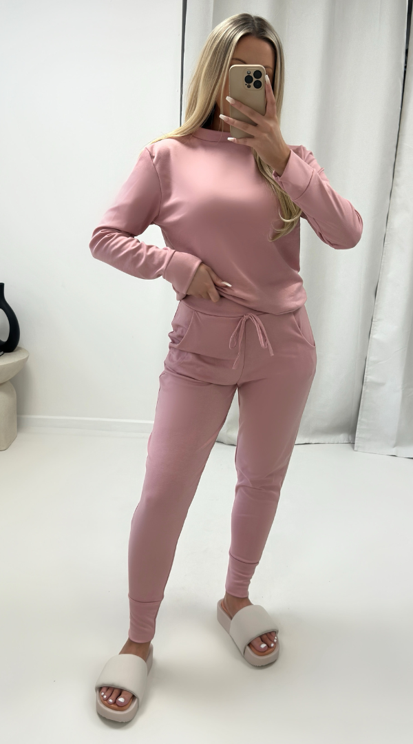 Long Sleeved Plain Loungesuit - Dressmedolly