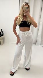 Wide Leg Palazzo Trousers - Dressmedolly