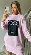 Coco Paris Oversized Sweater Dress - Dressmedolly