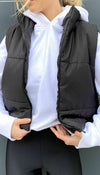 Padded  Cropped Gilet Waistcoat - Dressmedolly