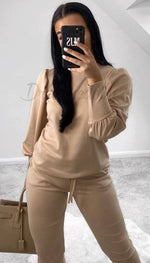 Ruche Sleeved Lounge Wear Tracksuit - Dressmedolly