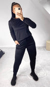 Long Sleeved Quality Plain Round Neck Tracksuit - Dressmedolly