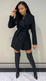 Wrap Over Short Belted Jacket - Dressmedolly