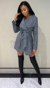 Wrap Over Short Belted Jacket - Dressmedolly