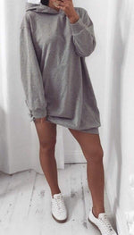 Oversized Boyfriend Long Hoodie - Dressmedolly