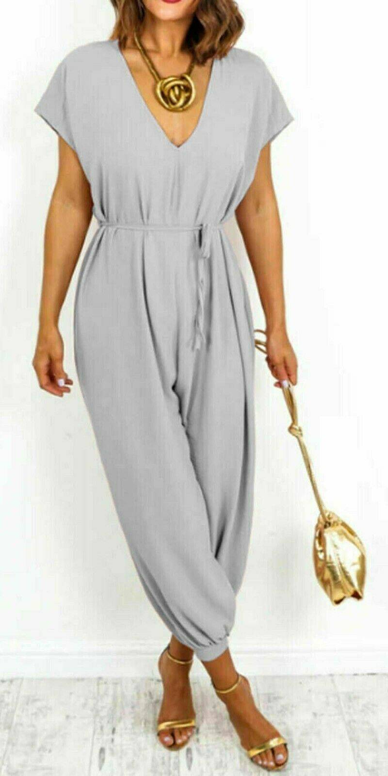 Strappy Bodycon Ribbed Jumpsuit –