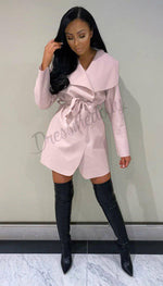 Wrap Over Short Belted Jacket - Dressmedolly