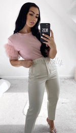 Short Sleeved Puff Sleeved Top - Dressmedolly