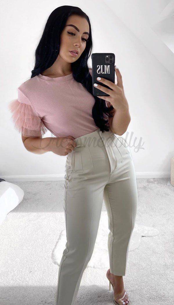 Short Sleeved Puff Sleeved Top - Dressmedolly