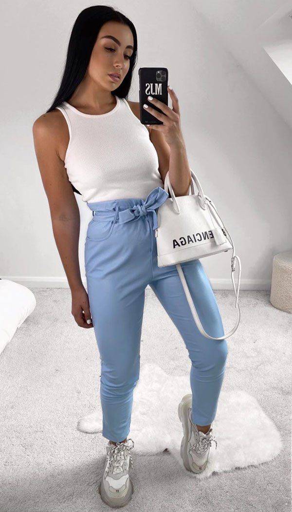 Faux Paper Bag Trousers - Dressmedolly