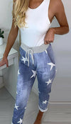 Denim Elasticated Joggers - Dressmedolly